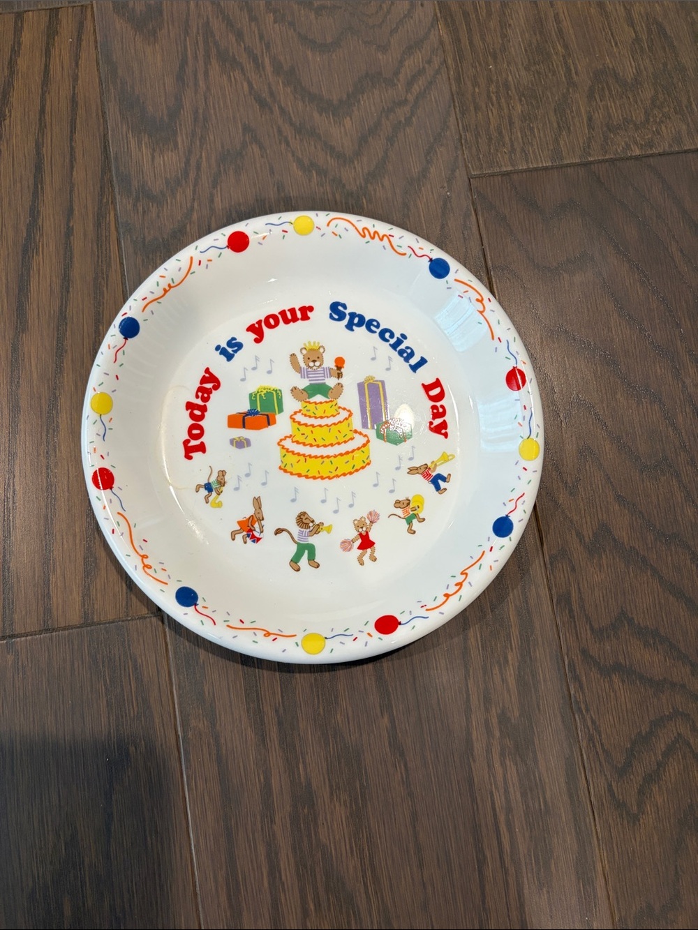 Vintage Lenox Birthday Celebration Ceramic plate Teacher’s Pet Party Design